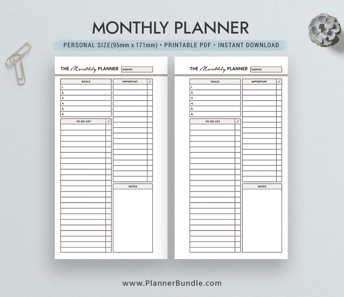 The Planner sizes I use and why